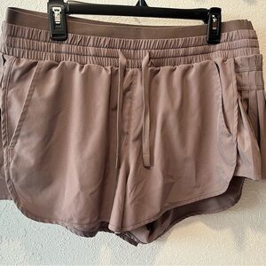 JoyLab Tan Athletic Shorts with Elastic Waistband